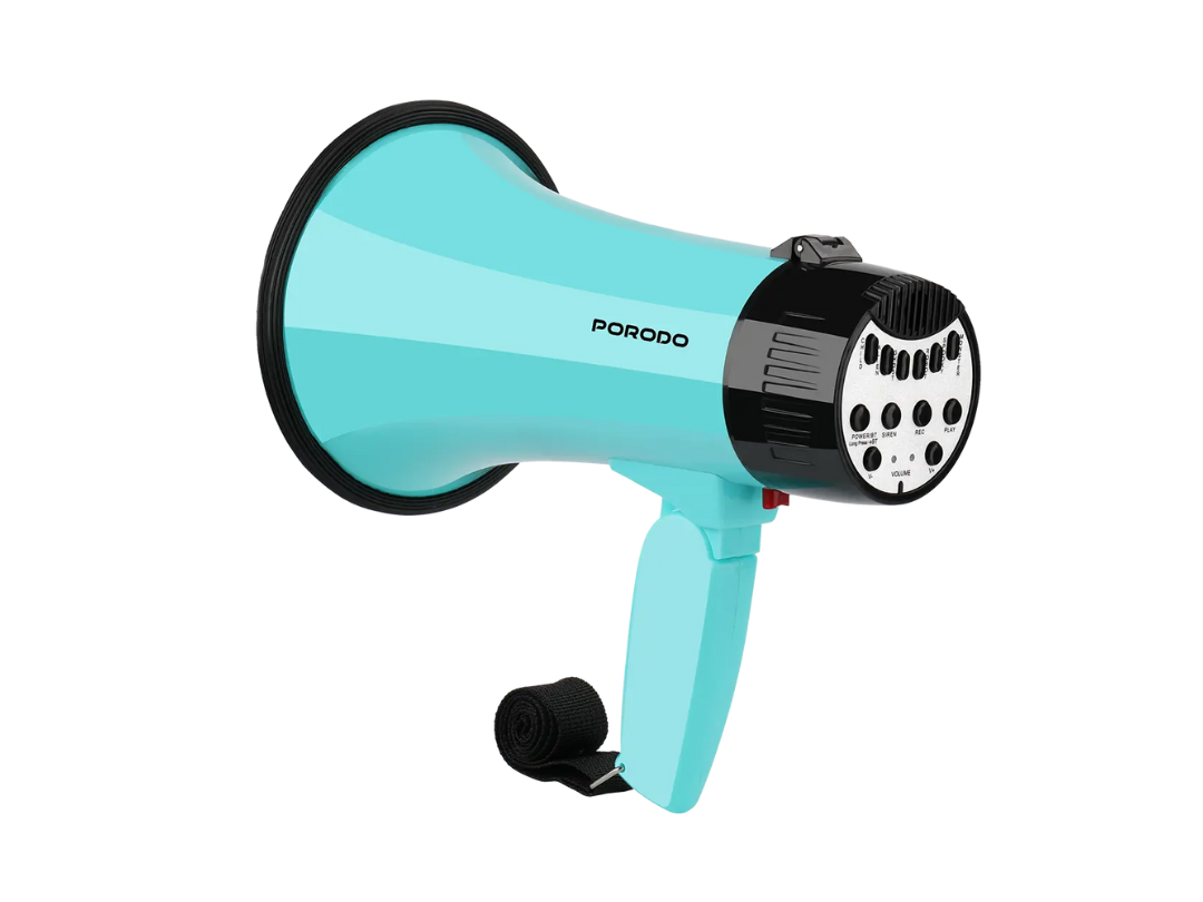 Porodo Kids Megaphone - Sky Blue | Loud & Fun for Kids, 3+ Years Porodo Kids Megaphone - Sky Blue | Loud & Fun for Kids, 3+ Years